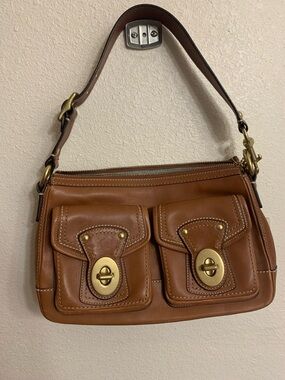 Vintage Coach Double Turnlock Legacy Shoulder Bag
